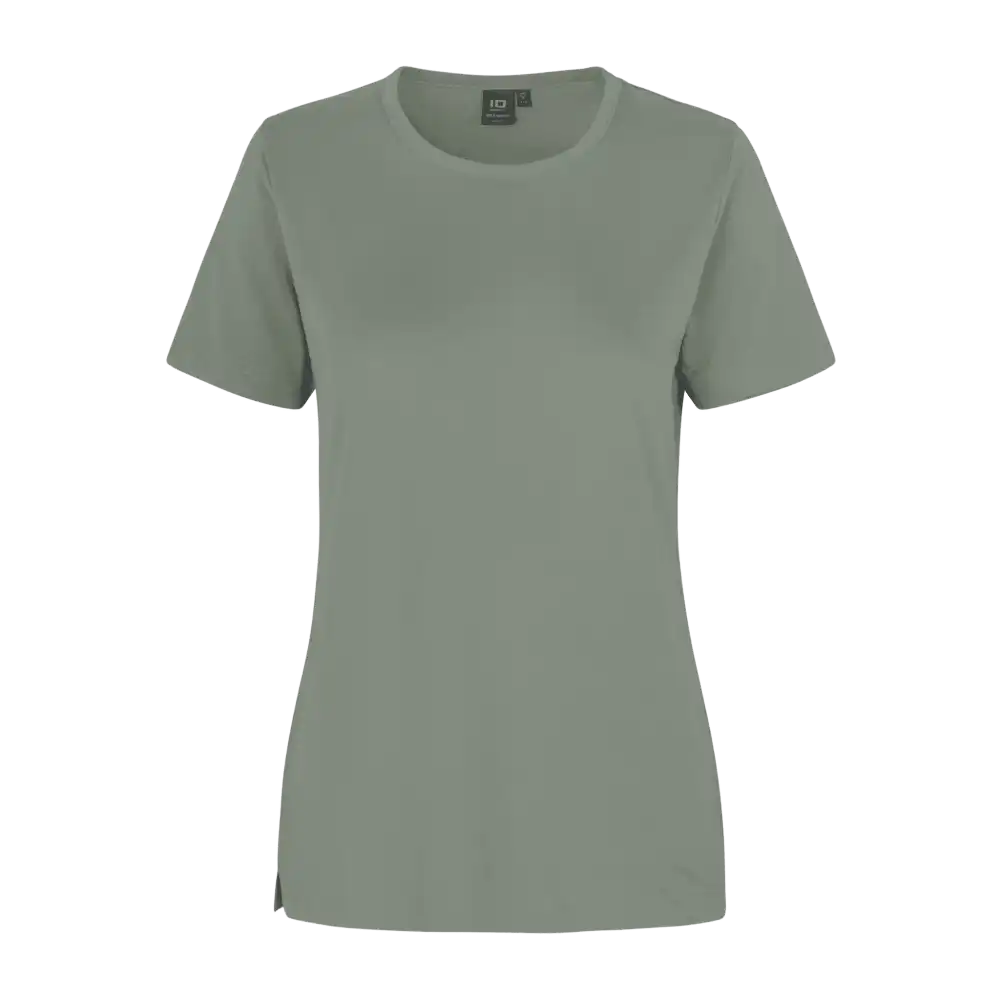 Dusty Green PRO Wear naisten T-paita ID® 0312 – laadukas vihreä t-paita omalla logolla