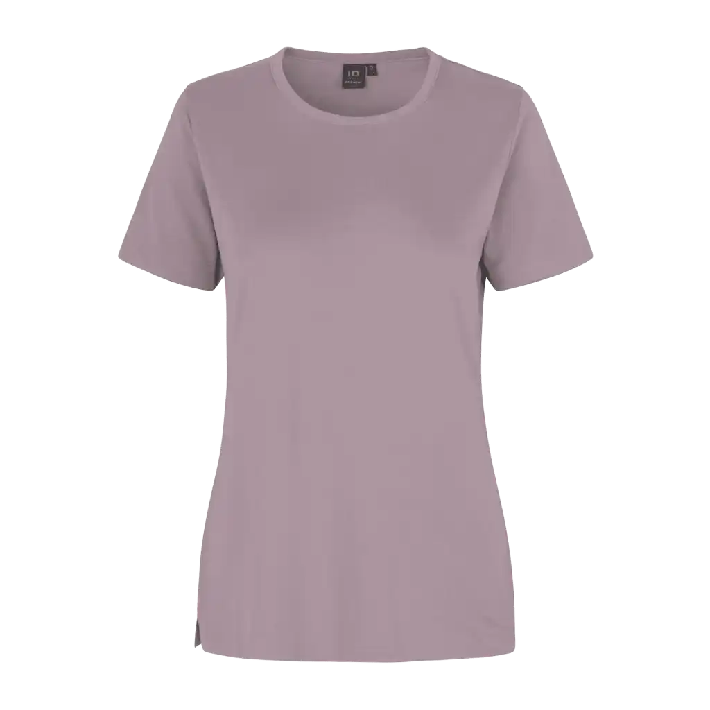 Dusty Rose PRO Wear naisten T-paita ID® 0312 – pehmeä roosanvärinen t-paita omalla logolla