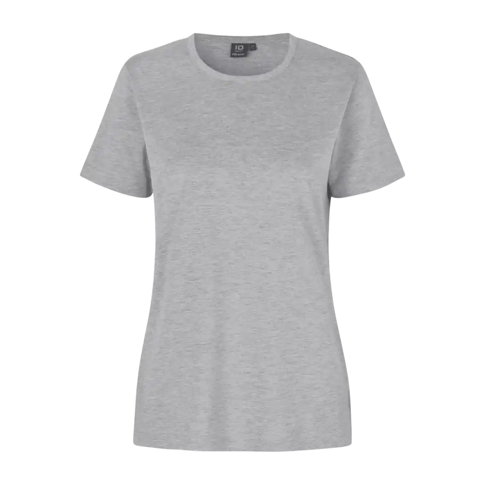 Grey Melange PRO Wear naisten T-paita ID® 0312 – meleerattu harmaa t-paita logopainatuksella
