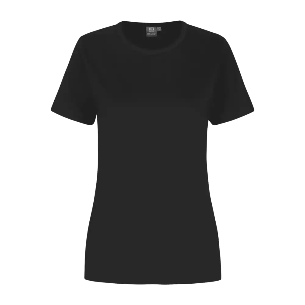 Musta PRO Wear naisten T-paita ID® 0312 – musta t-paita yrityksen logopainatuksella