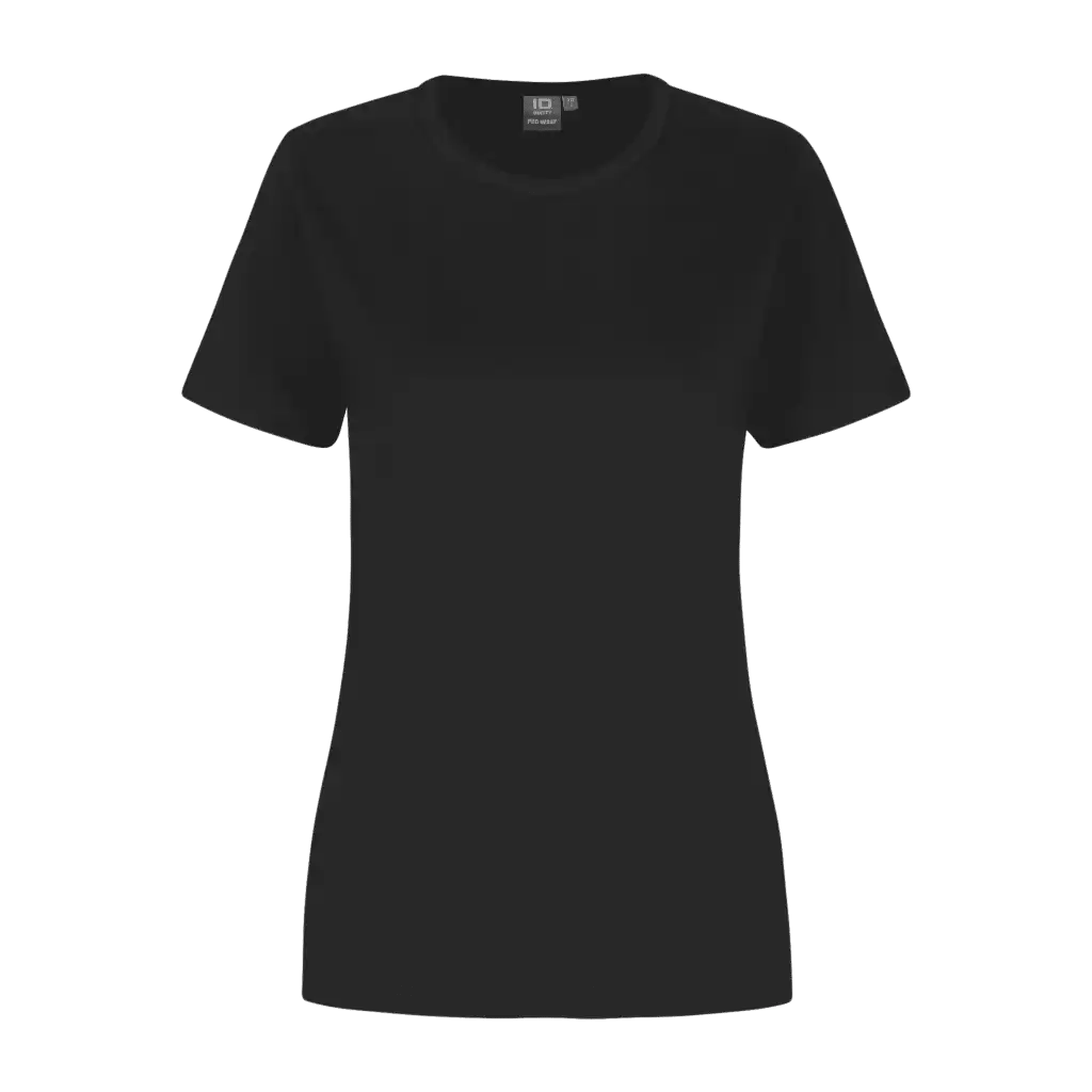 Musta PRO Wear naisten T-paita ID® 0312 – musta t-paita yrityksen logopainatuksella