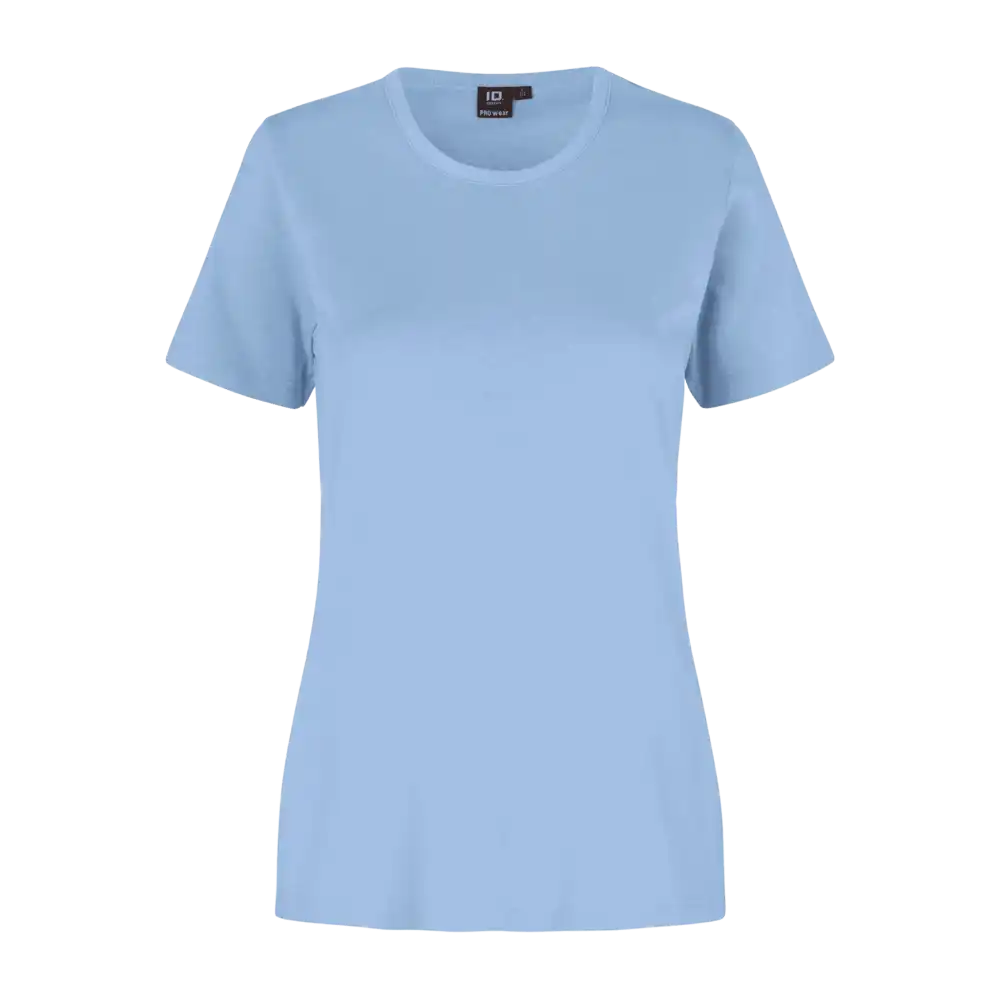 Vaaleansininen PRO Wear naisten T-paita ID® 0312 – vaaleansininen t-paita omalla logolla