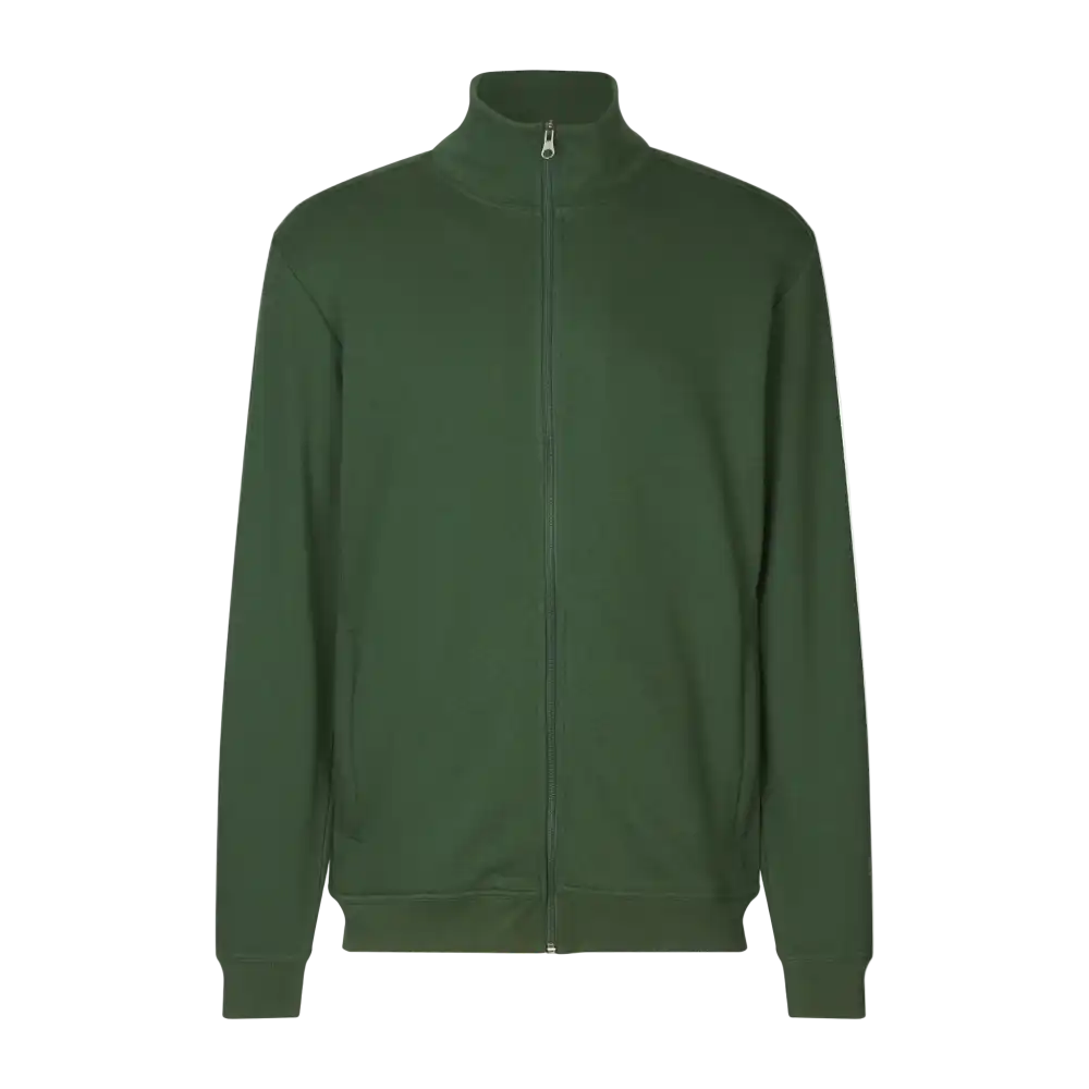 Bottle green PRO Wear CARE cardigan omalla logolla â edestĂ€