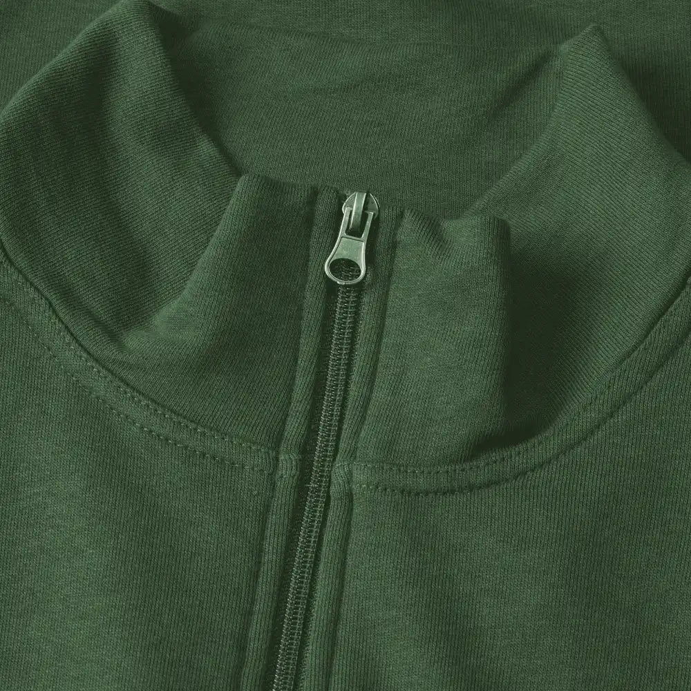 Bottle green PRO Wear CARE cardigan omalla logolla â YKK vetoketju