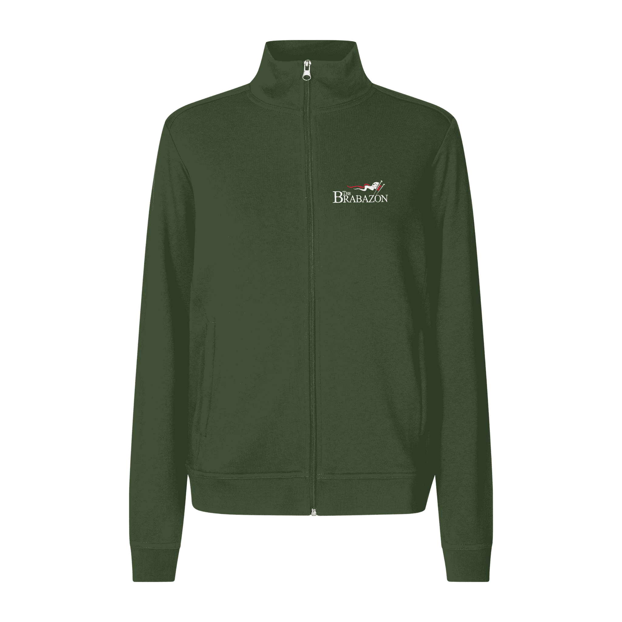 Bottle Green PRO Wear CARE naisten työ colllegetakki ID cardigan omalla logolla – edestä