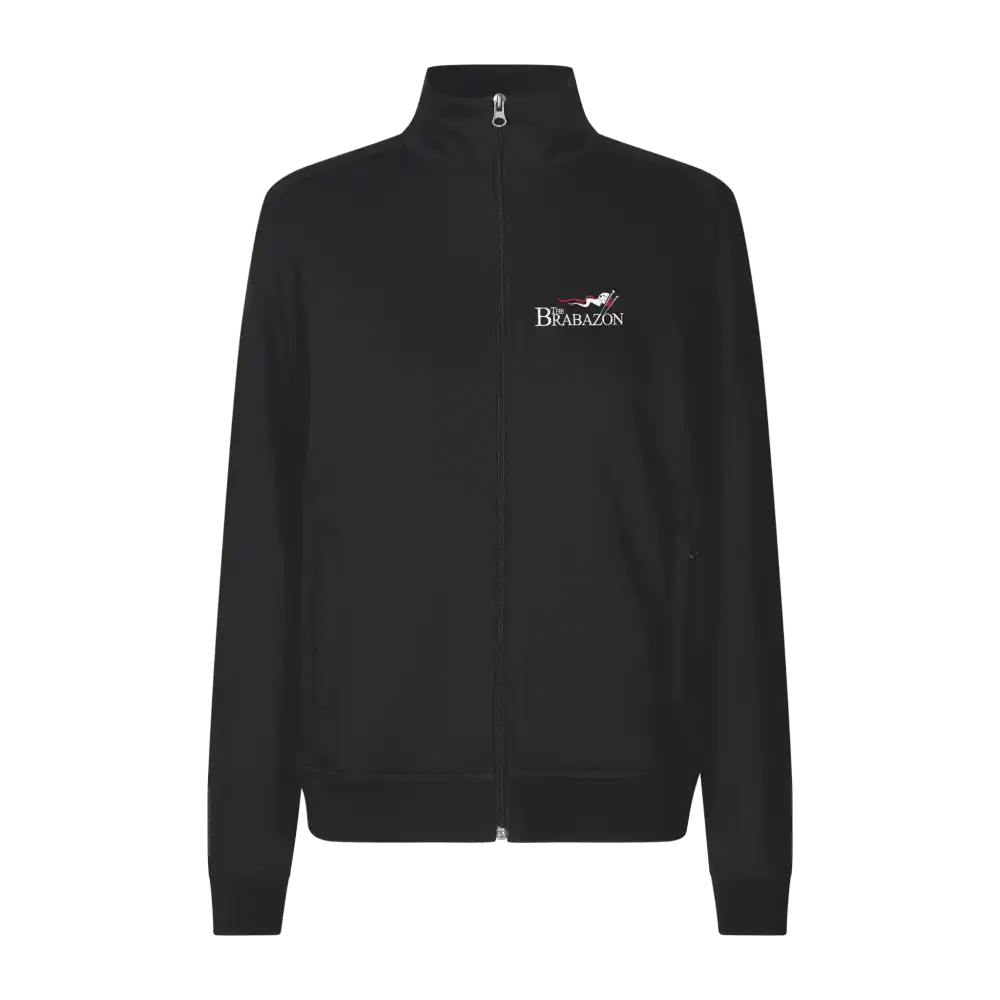 Musta PRO Wear CARE naisten työ college takki cardigan omalla logolla â Brodeerattu logo edessĂ€.