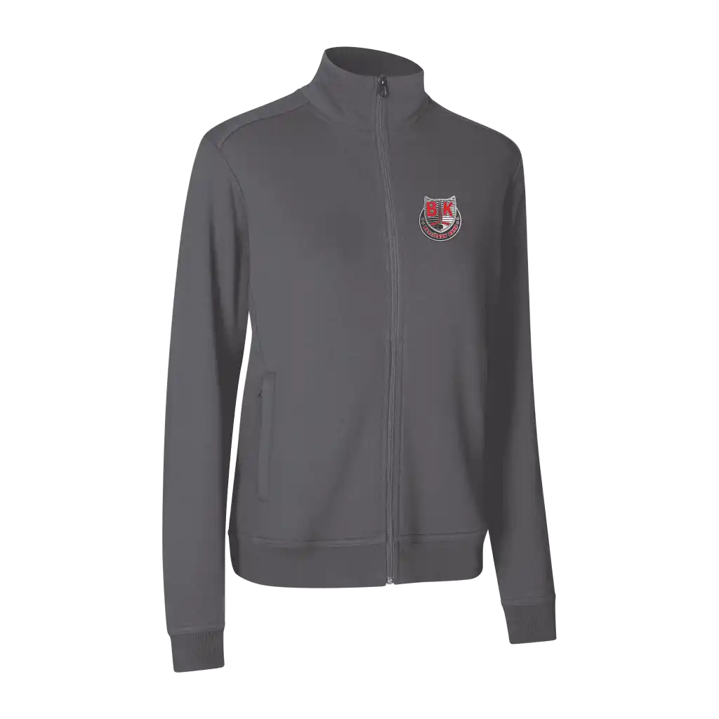 Silver grey PRO Wear CARE naisten cardigan omalla logolla – Water Transfer -painatus edestä