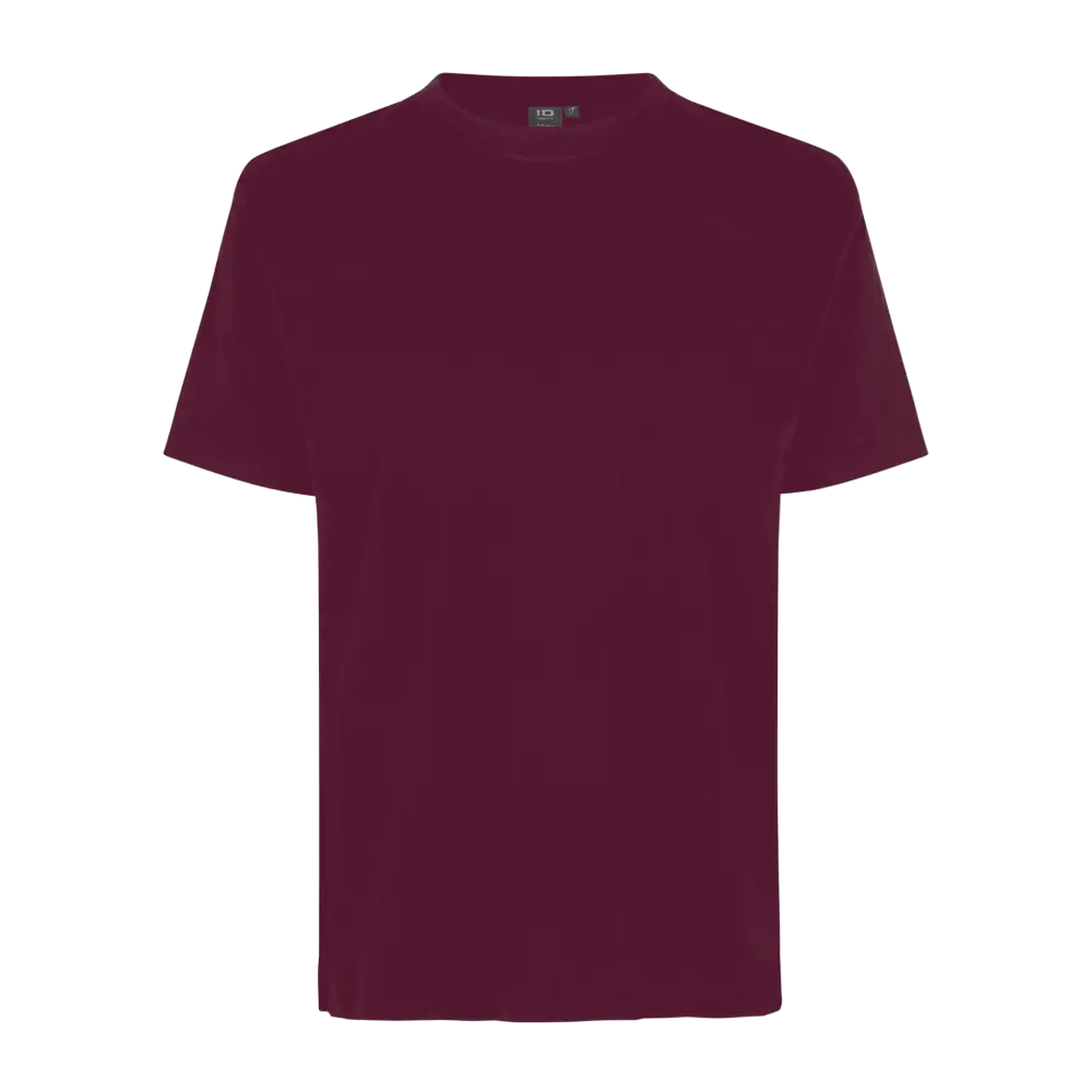 Bordeaux-punainen ID® T-TIME® T-shirt 0510 – laadukas t-paita omalla logolla edustuskäyttöön