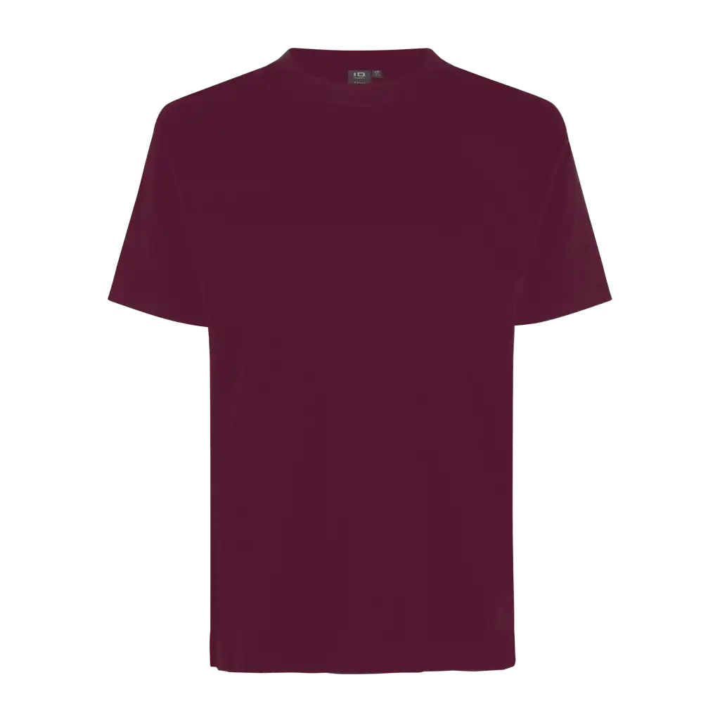 Bordeaux-punainen ID® T-TIME® T-shirt 0510 – laadukas t-paita omalla logolla edustuskäyttöön