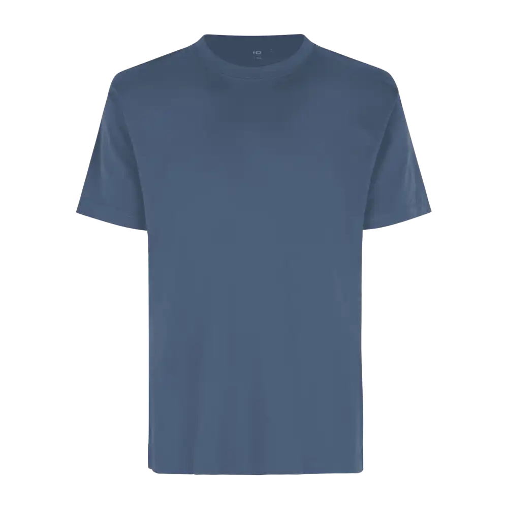 Indigo-sininen ID® T-TIME® T-shirt 0510 – moderni t-paita omalla logolla yrityksen tiimivaatteeksi