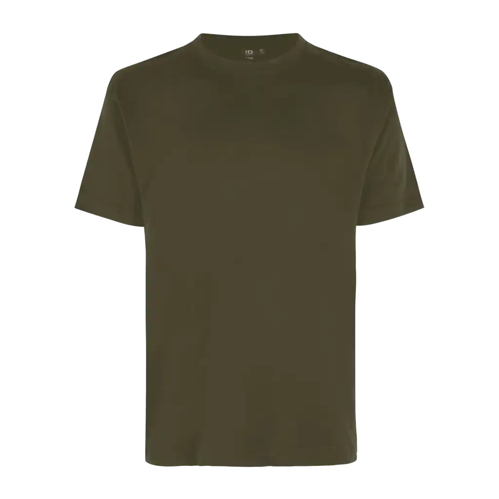Oliivin vihreä ID® T-TIME® T-shirt 0510 – trendikäs t-paita omalla logolla yrityskäyttöön