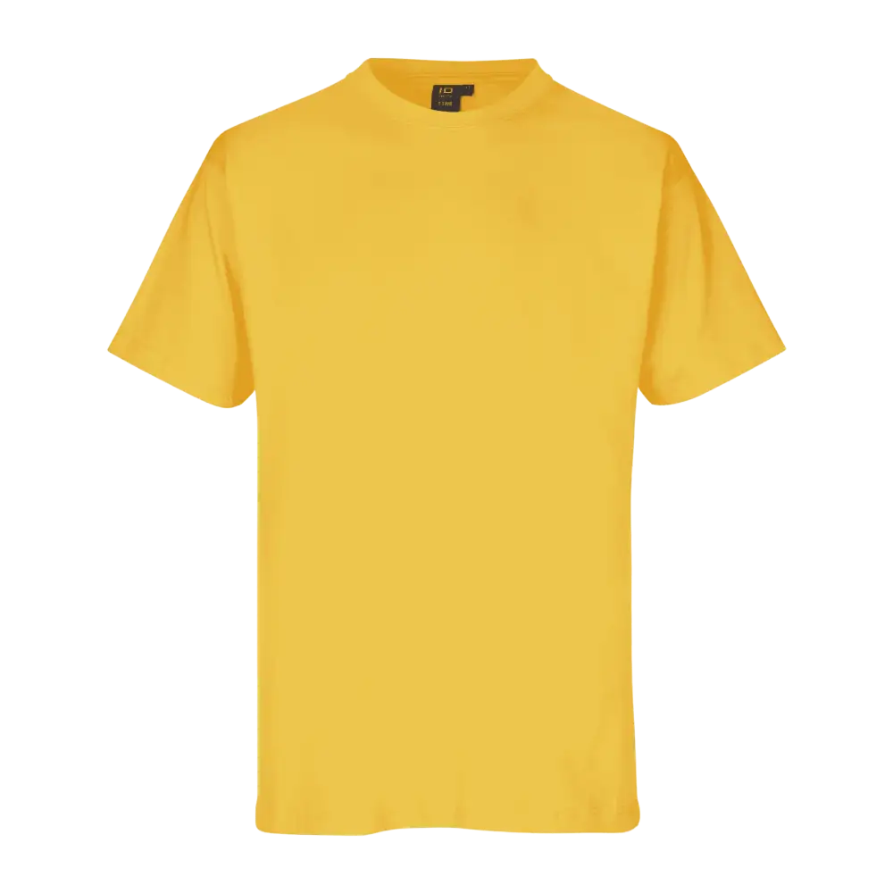 Keltainen ID® T-TIME® T-shirt 0510 – erottuva t-paita omalla logolla mainos- ja työkäyttöön