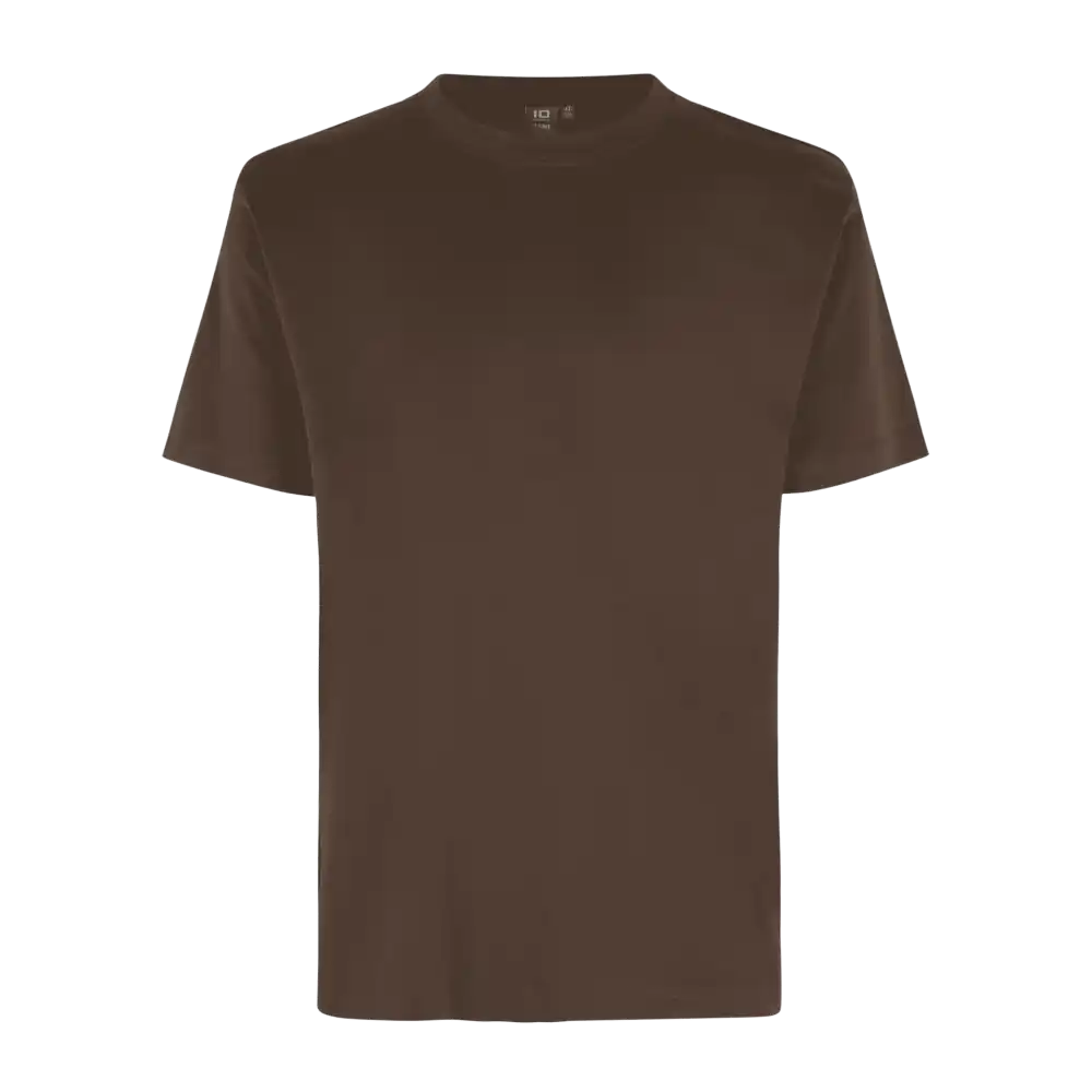 Mocca-ruskea ID® T-TIME® T-shirt 0510 – tyylikäs t-paita omalla logolla liikelahjaksi