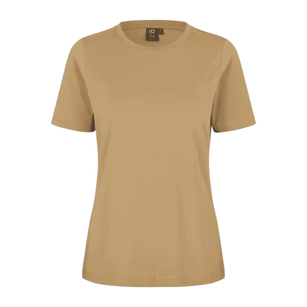 IDĀ® T-TIMEĀ® 0511 naisten T-paita hiekan sƤvy ā puuvillainen T-paita omalla logolla