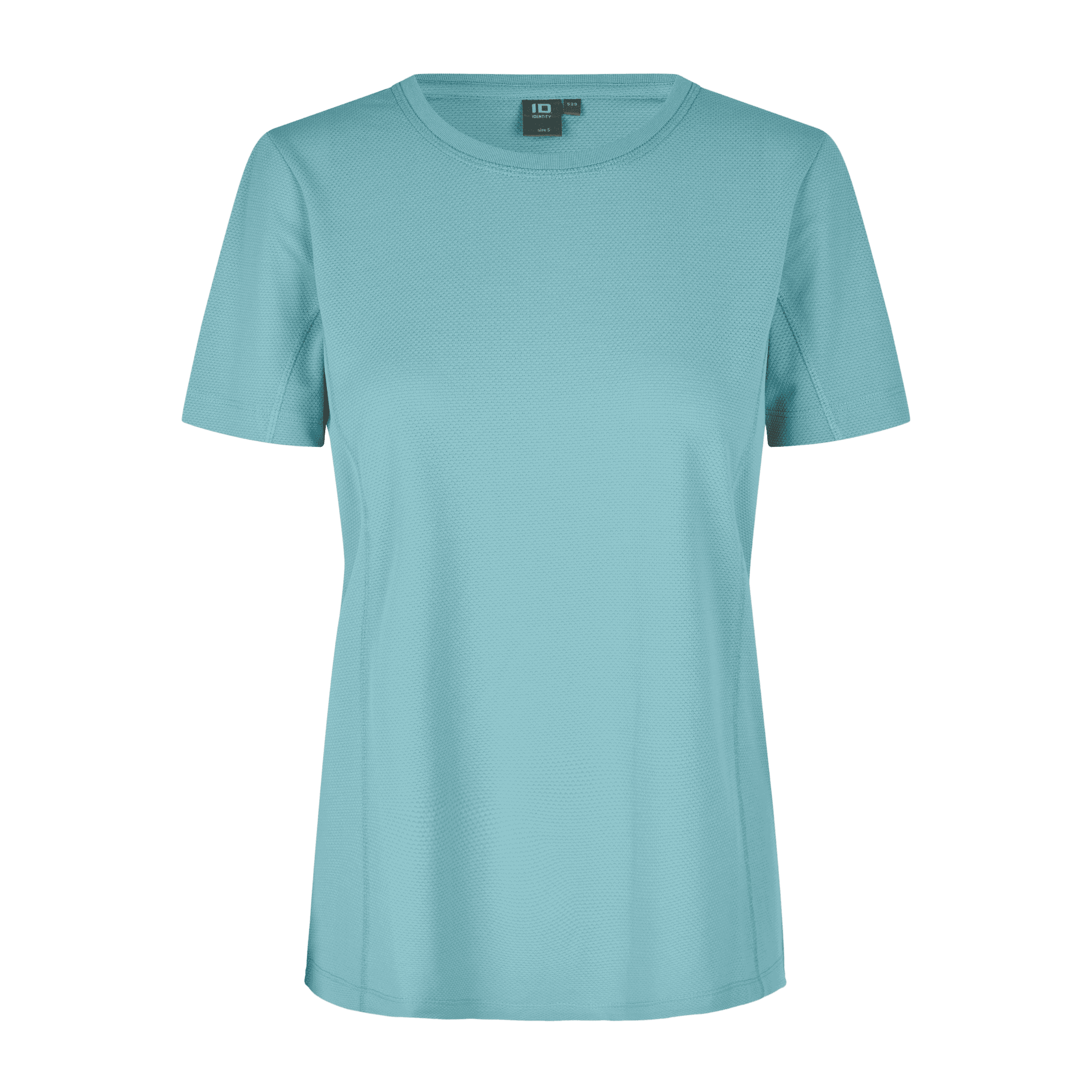 Dusty aqua ID® Lyocell T-shirt 0529 – pehmeä ja ekologinen naisten T-paita painettuna logolla