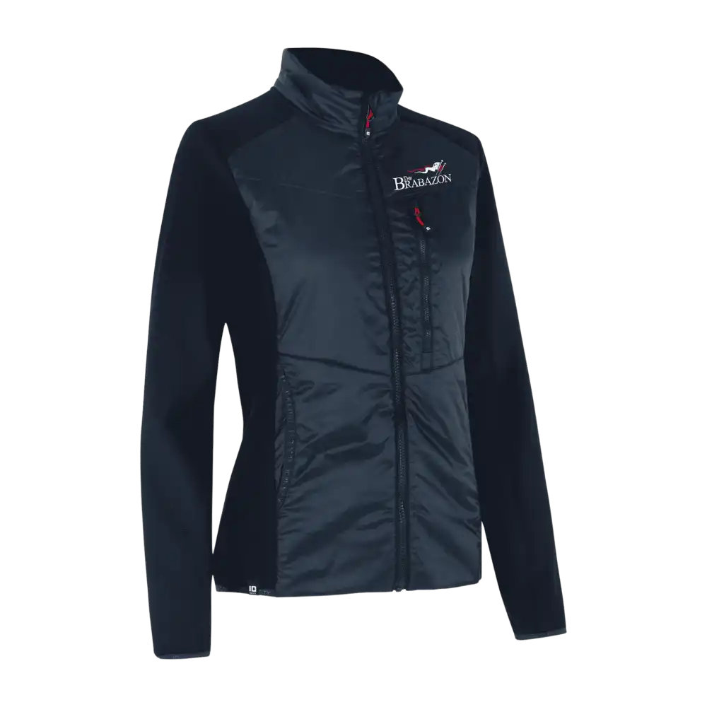 Navy naisten Hybrid Jacket â brodeerattu logo rinnassa (IDÂź 0721)