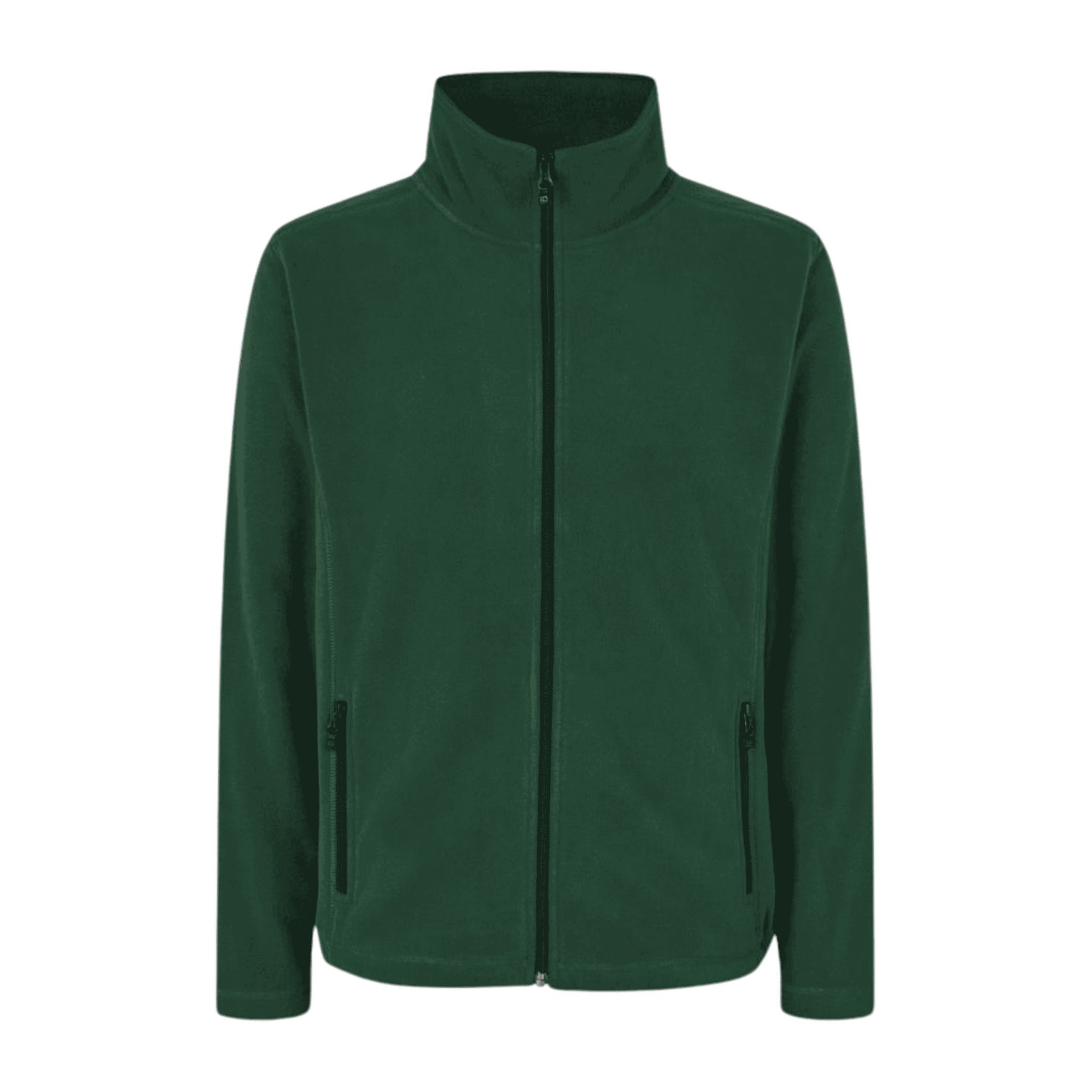 ID® Cardigan 0803 bottle green fleece – vastuullisesti valmistettu yritystakki logolla