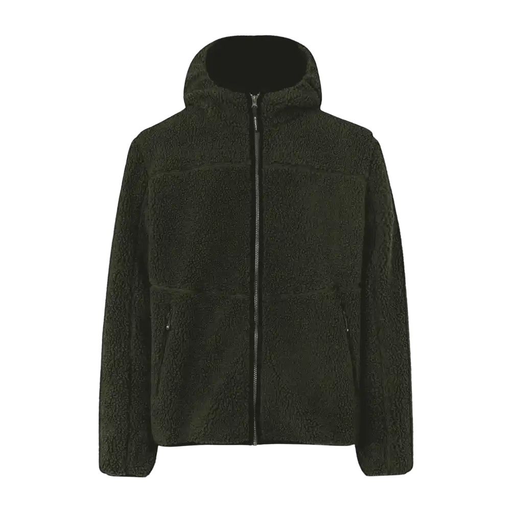 Oliivi Pile Fleece Jacket miehille â edestĂ€
