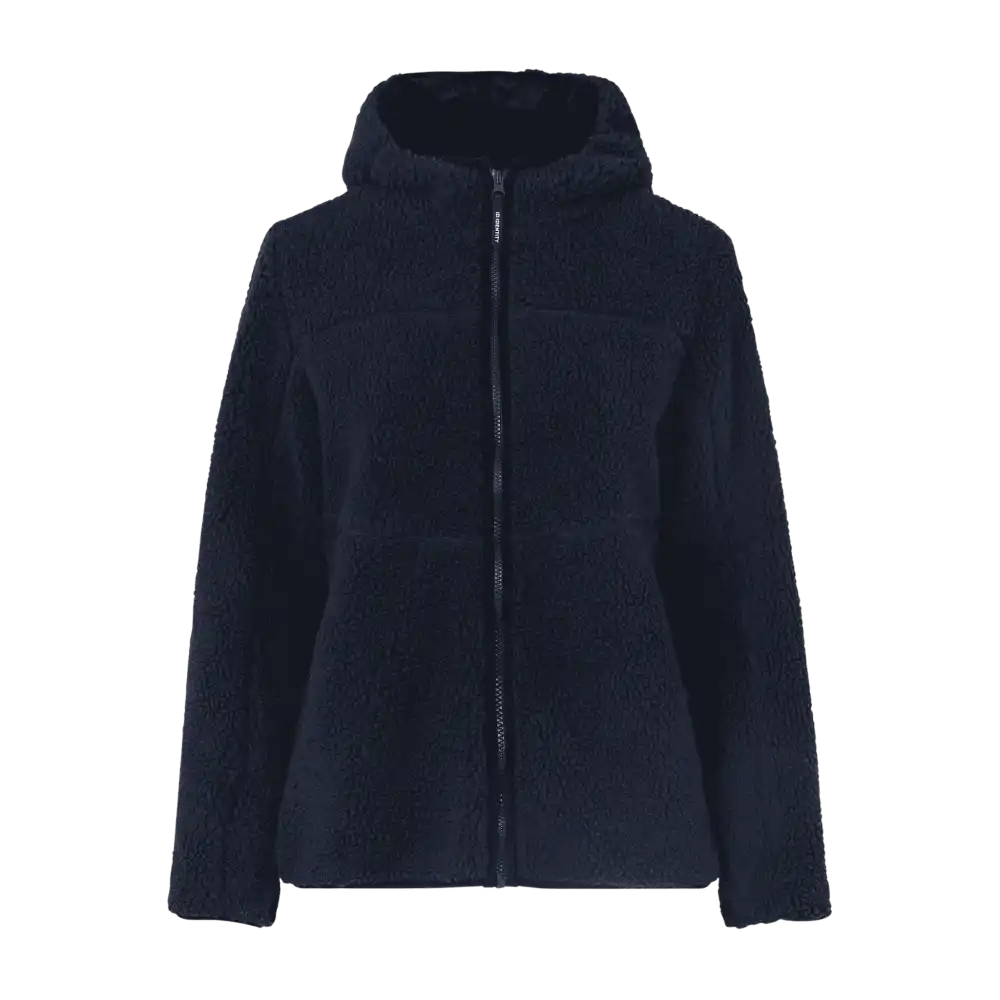 Navy Pile Fleece Jacket naisille – edestä