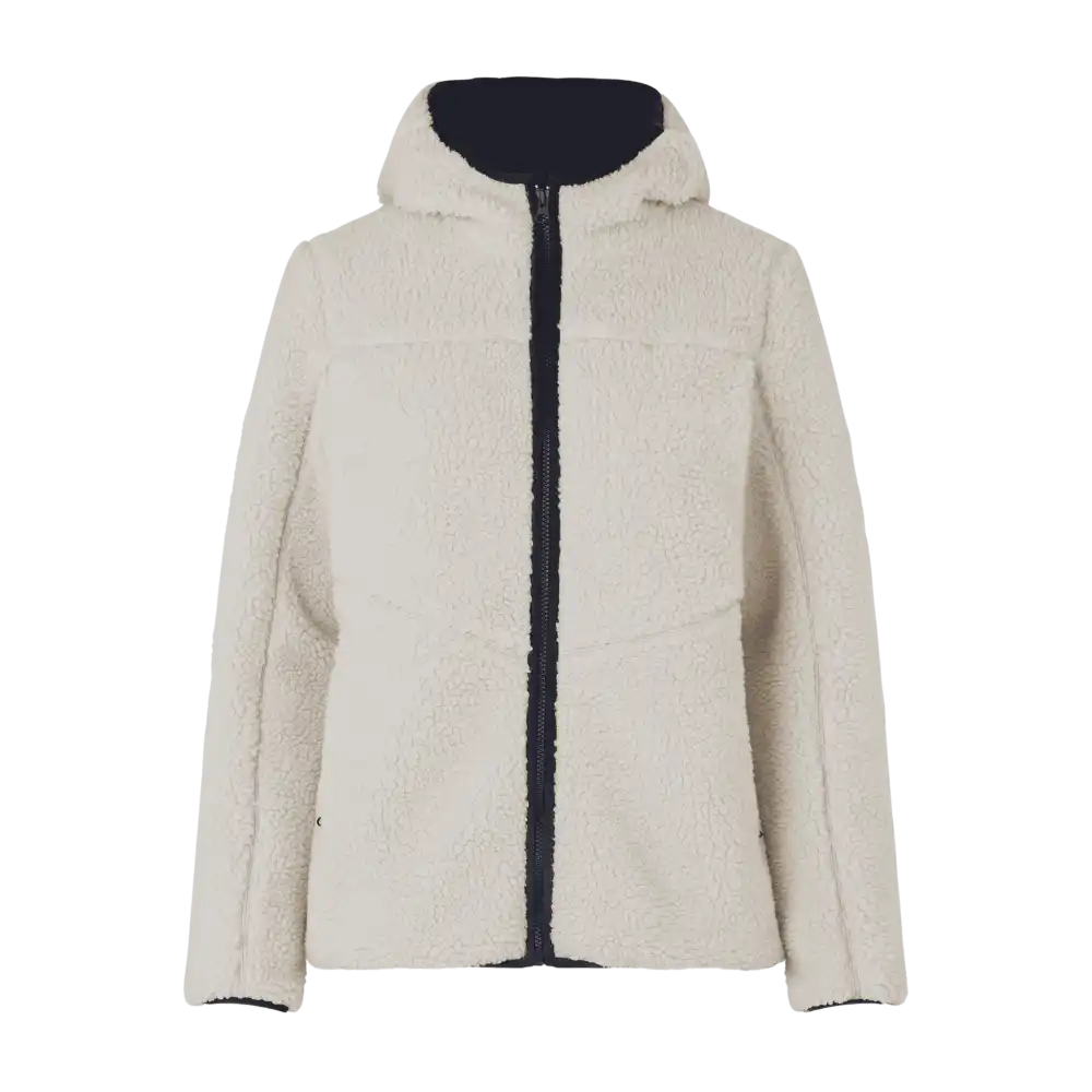 Off white Pile Fleece Jacket naisille – edestä