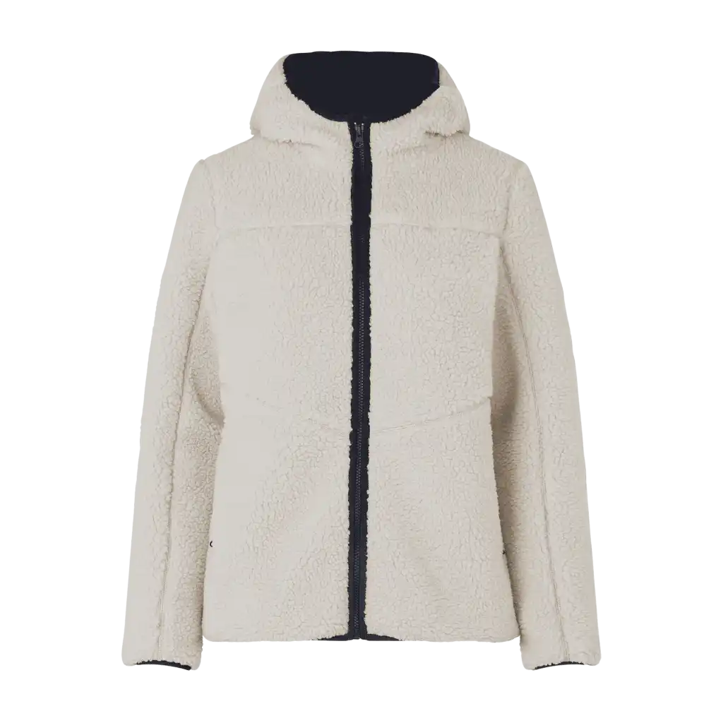 Off white Pile Fleece Jacket naisille – edestä