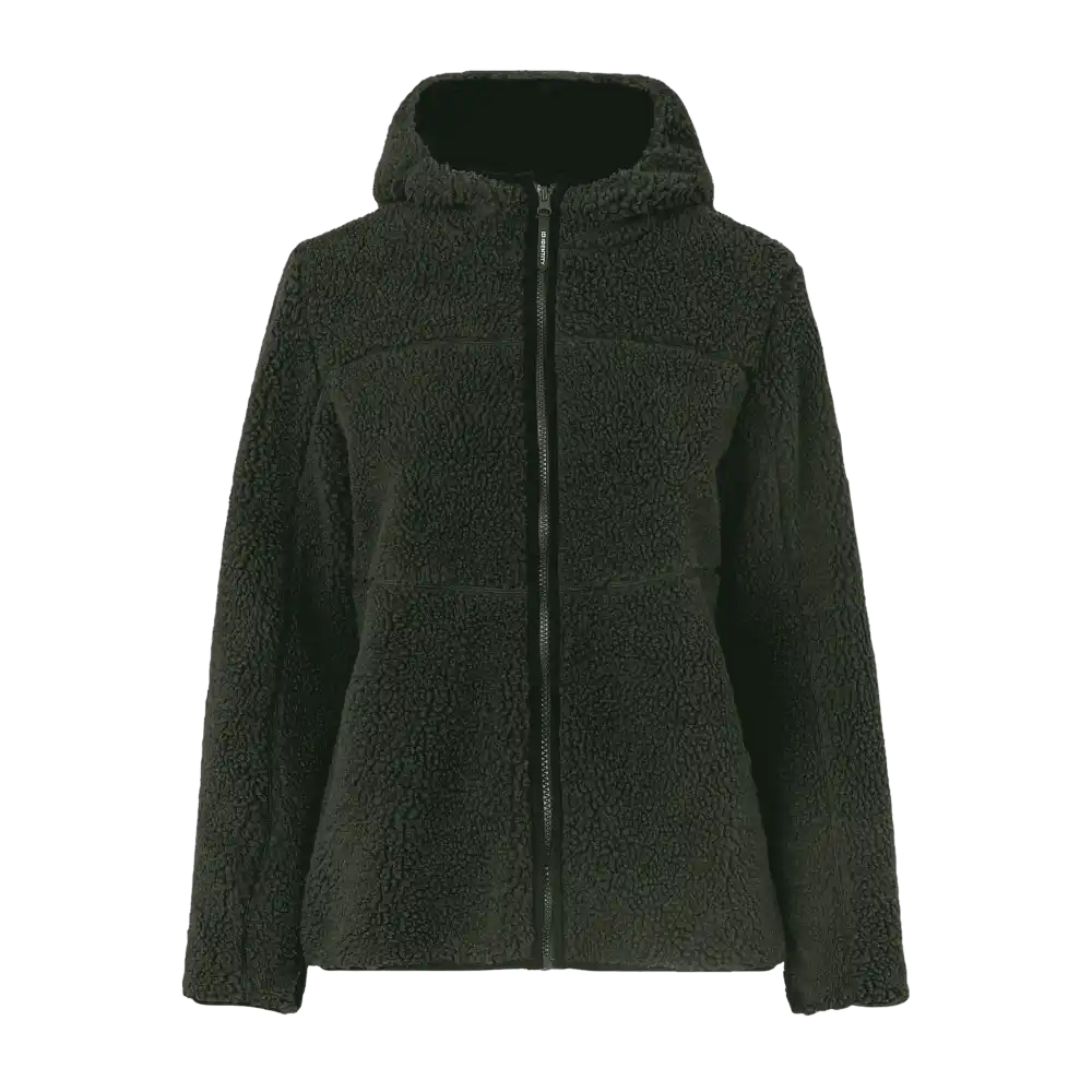 Oliivi Pile Fleece Jacket naisille â edestĂ€