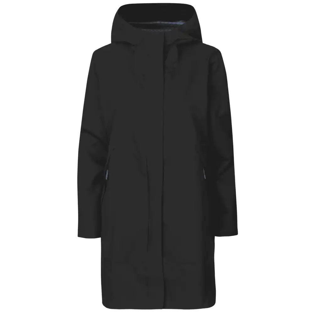 Musta Rain Jacket Performance – tyylikäs naisten kuoritakki painatuksella, yrityksen, seurojen ja kaupungin henkilöstölle