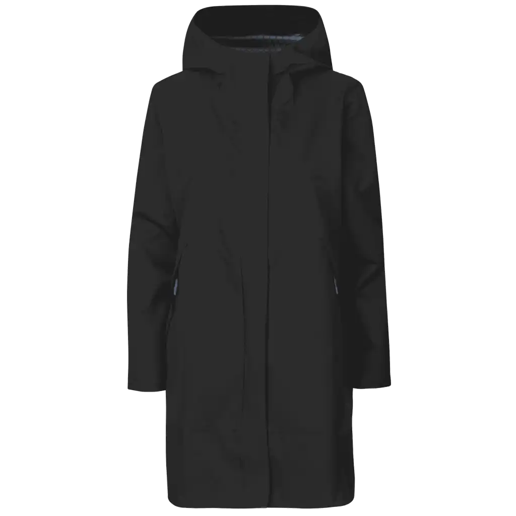 Musta Rain Jacket Performance – tyylikäs naisten kuoritakki painatuksella, yrityksen, seurojen ja kaupungin henkilöstölle