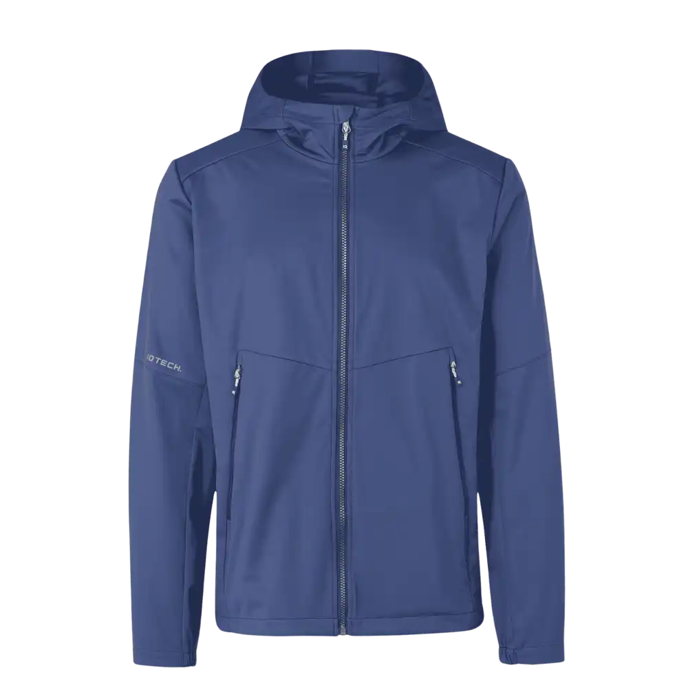 Storm Blue softshell takki omalla logolla – Colorstop transfer logo rinnassa (0836)