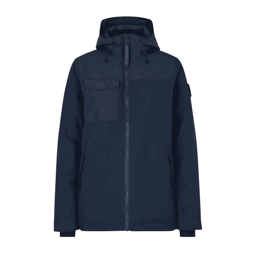Naisten Hooded Winter Jacket navy – takki omalla logolla