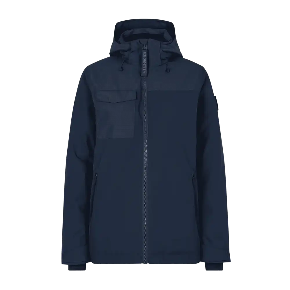 Naisten Hooded Winter Jacket navy â takki omalla logolla