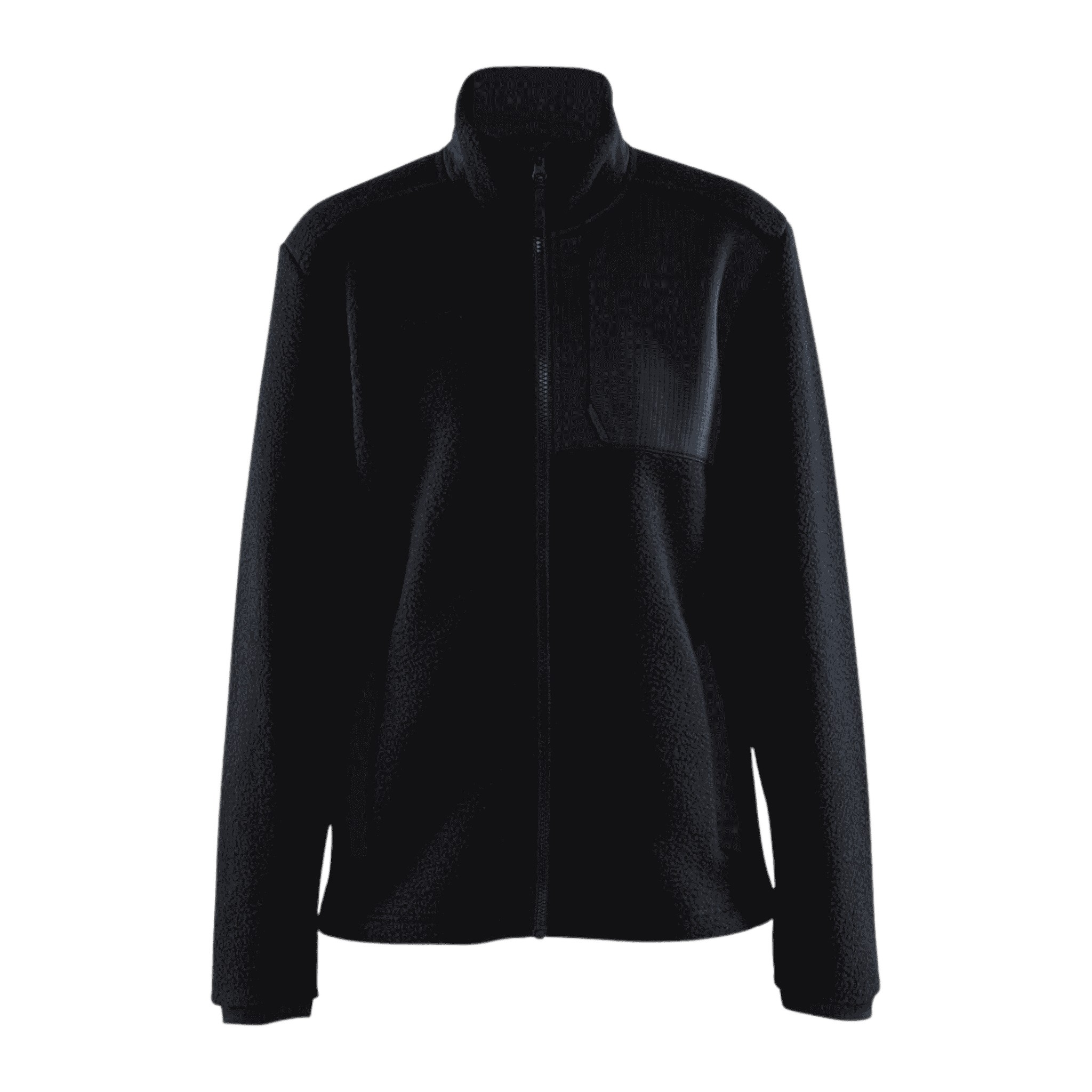 Craft ADV Explore Pile Fleece Jacket W Black – musta naisten teddy-fleecetakki omalla logolla