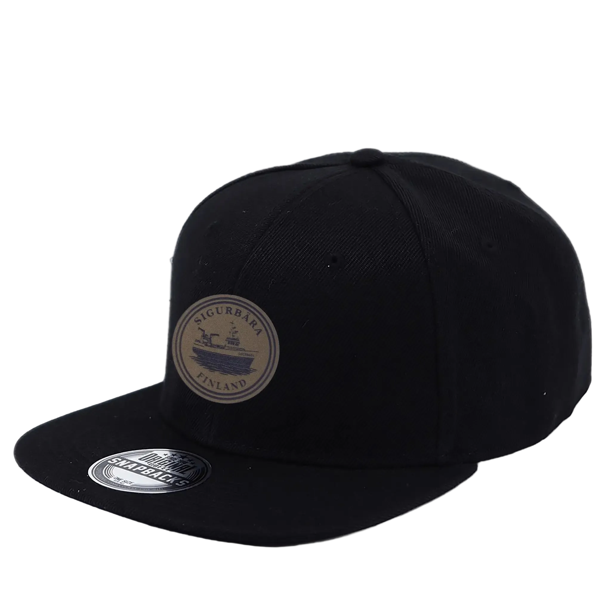 SNAP SOLID coFEE 2021 snapback lippis logolla – Musta, suoralippa, lasermerkattu merkki