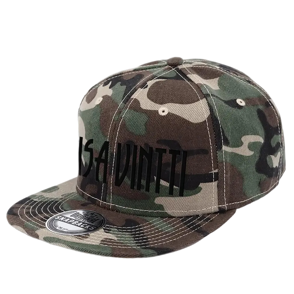 SNAP SOLID coFEE 2021 snapback lippis logolla – 3D rubber print, kohokuvioitu logomerkkaus