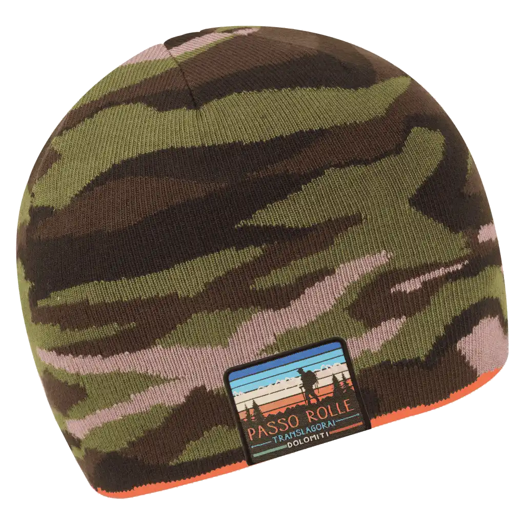 Hunter oranssi Kääntöpipo omalla logolla metsästykseen (coFEE 3007) - Vihreä kangasmerkki logo