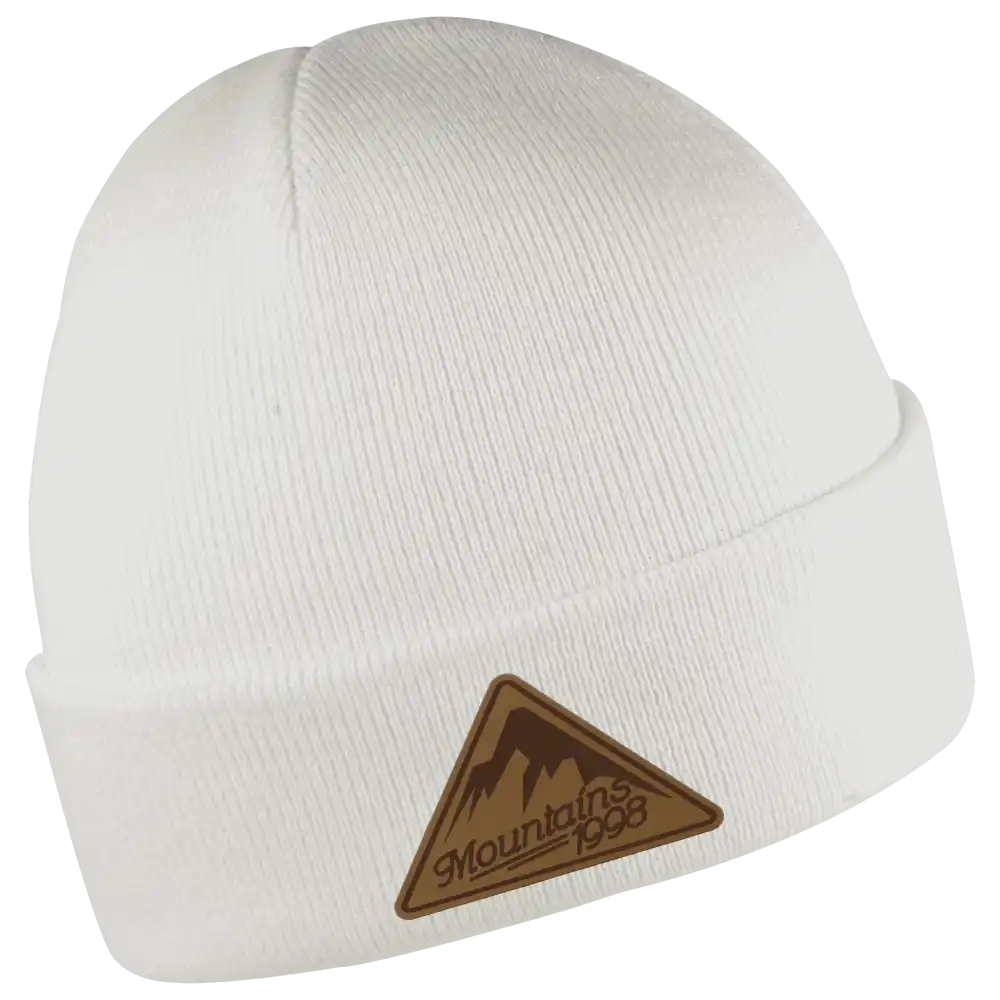 Pipo omalla logolla-Primary Band mainospipo valkoinen nahkamerkillÀ