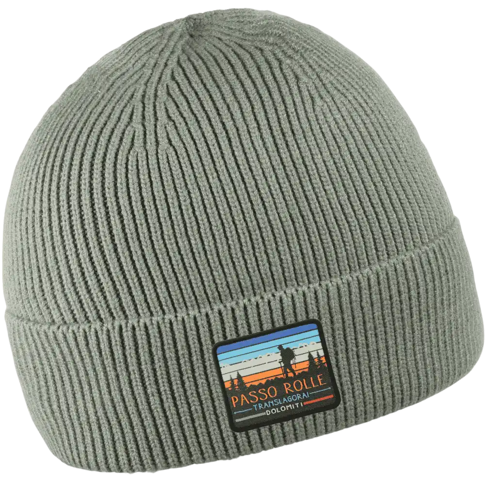 Premium viskoosi pipo omalla logolla - Vihreä kangasmerkkillä oma logo