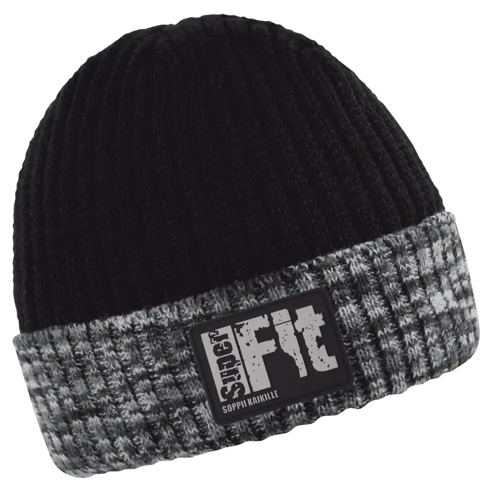 Camouflage Pipo omalla logolla (coFEE 3014) - Musta oma logo tehty kumimerkillä