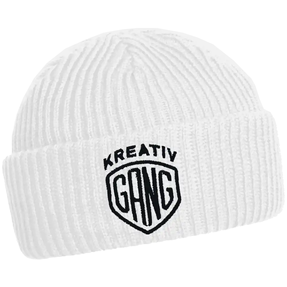 Merimiespipo omalla logolla (coFEE 3031) - Valkoinen brodeerattu oma logo