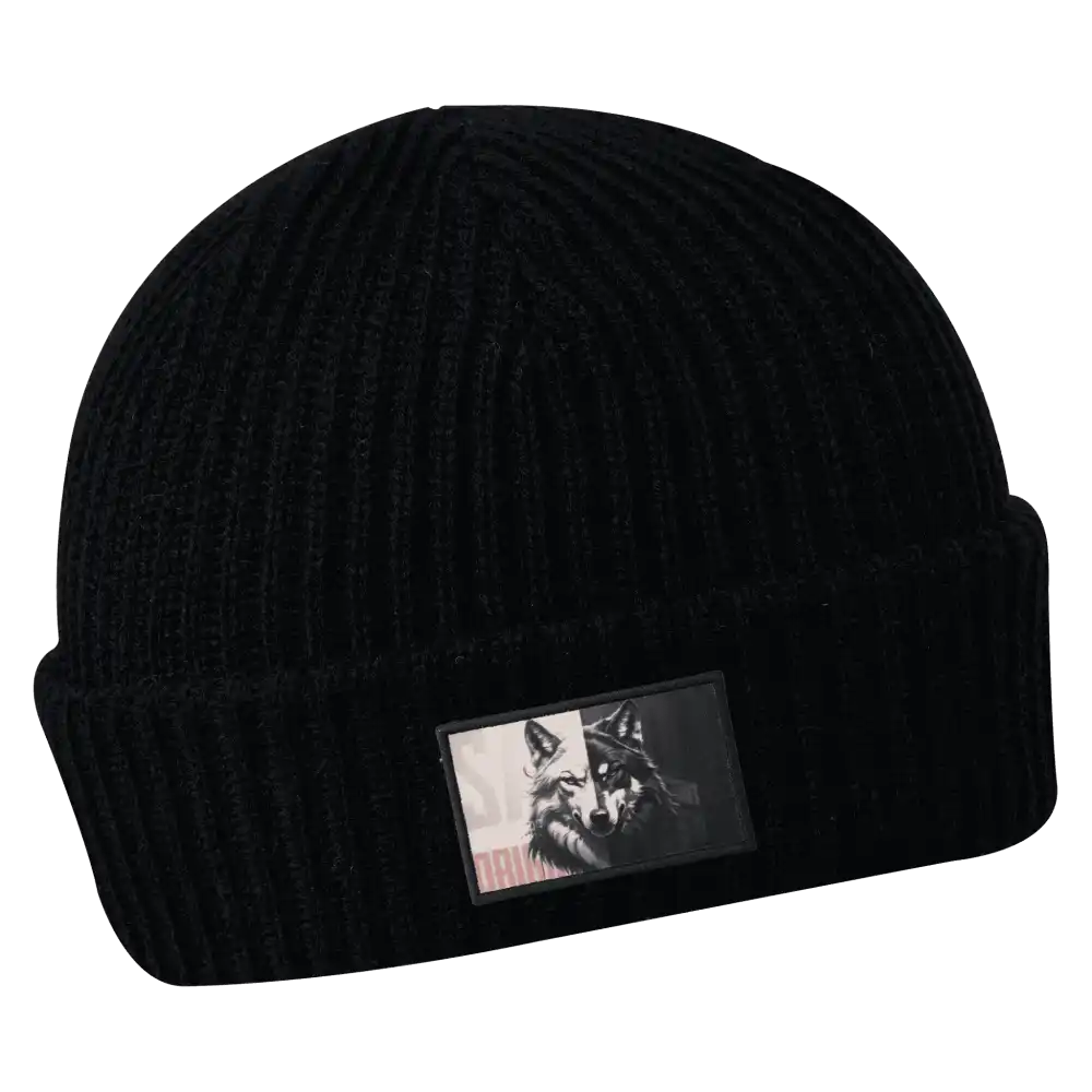 Merimiespipo omalla logolla (coFEE 3031) - Musta painettu kangasmerkki