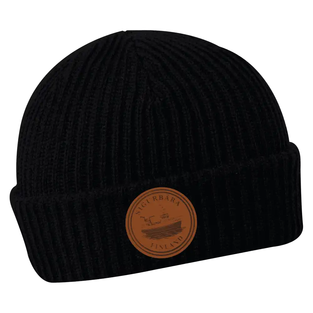 Merimiespipo omalla logolla (coFEE 3031) - Musta ruskea nahkamerkki