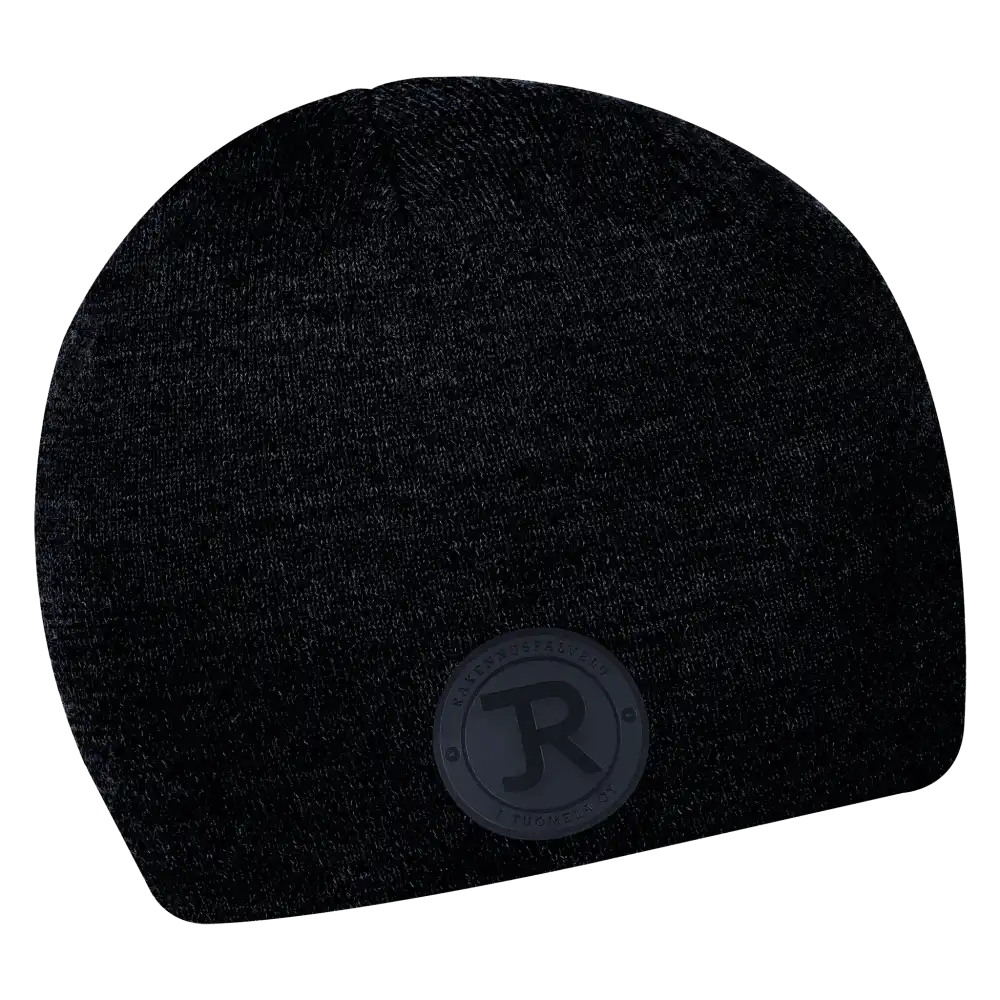 Easy wear merinovillapipo omalla logolla - Mattamusta lasermerkattu logo