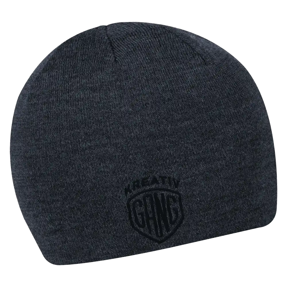 Easy Wear Merinovillapipo omalla logolla (coFEE 3032) - Navy brodeerattu logo