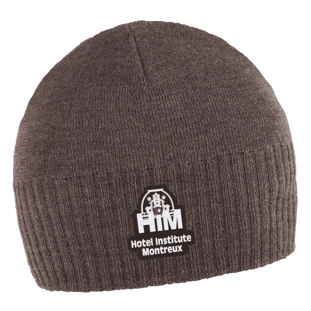 Merina Merinovillapipo omalla logolla (coFEE 3057) - Ruskea Kumilogo