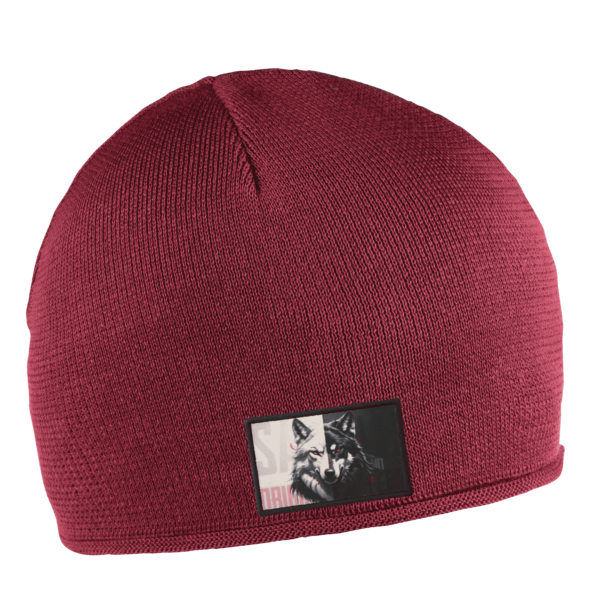 Cotton Simply Puuvillapipo omalla logolla (coFEE 3062) - Burgundy painettu kangasmerkki logo