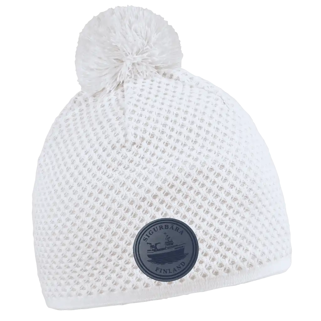 Dots Pipo omalla logolla (coFEE 3071) - Valkoinen logo tehty lasermerkatulla merkillä.