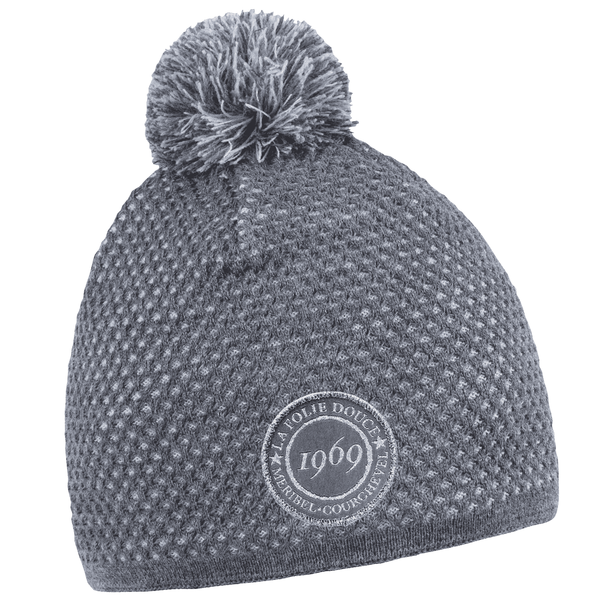 Dots Pipo omalla logolla (coFEE 3071) - Harmaa logo tehty kangasmerkillä.