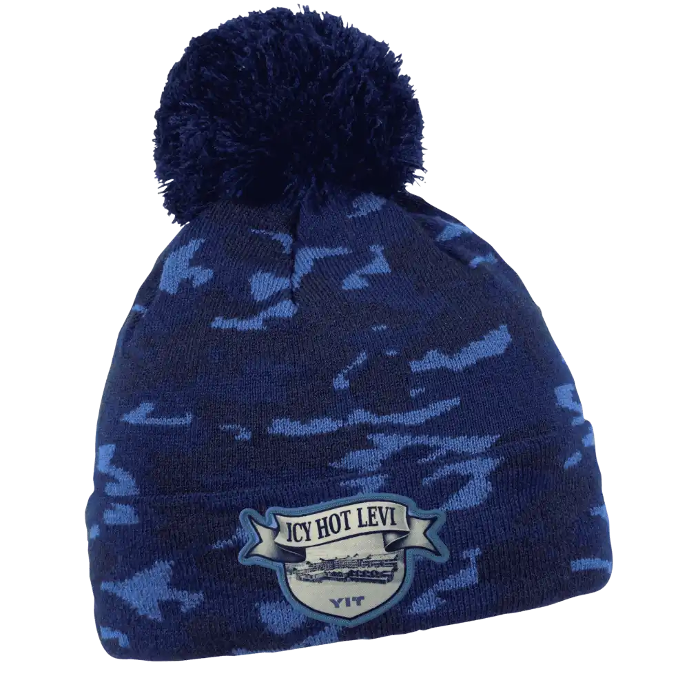 Camo Pipo omalla logolla (coFEE 3075) - Navy painettu kangasmerkki logo