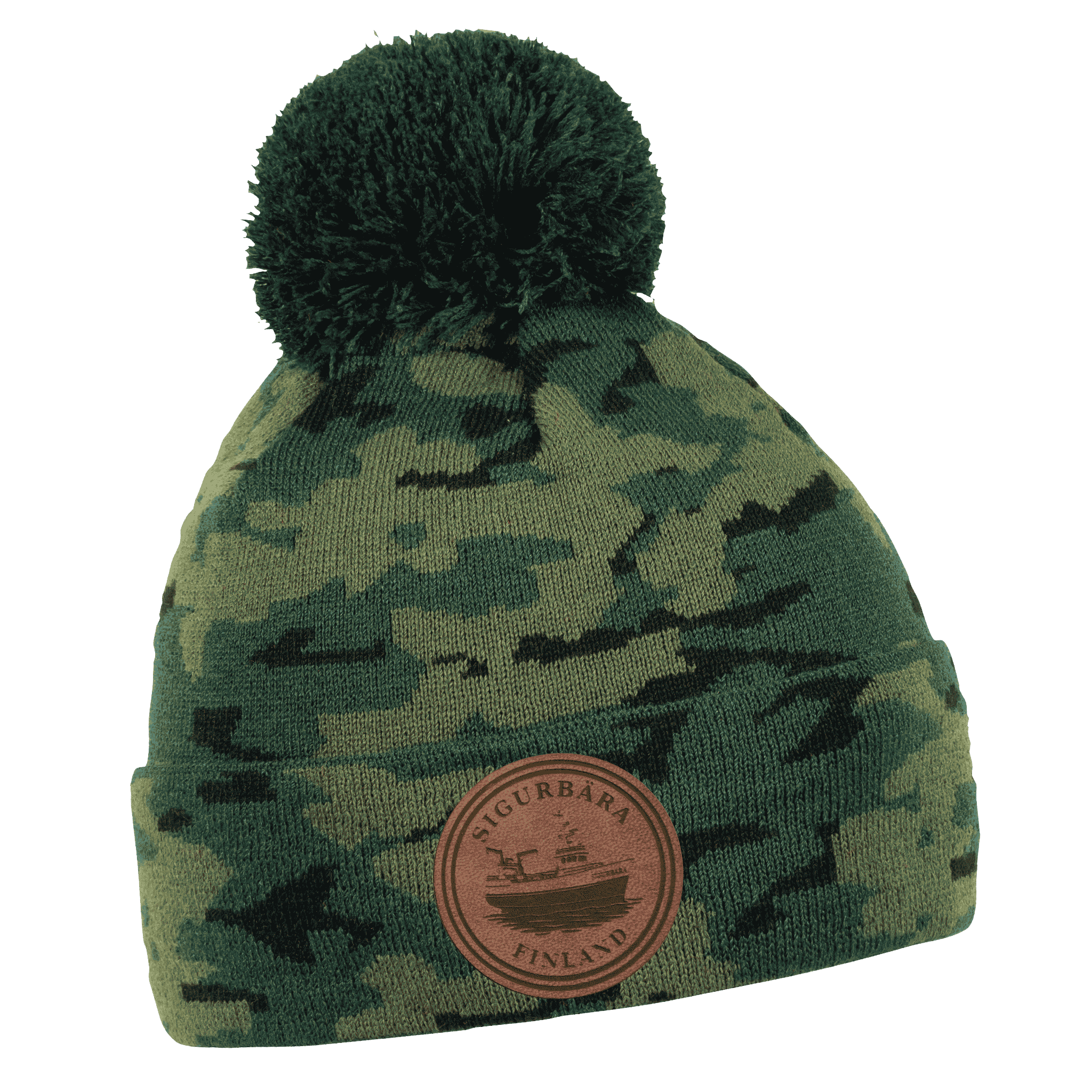 Camo Pipo omalla logolla (coFEE 3075) - Army vihreä logo tehty lasermerkillä