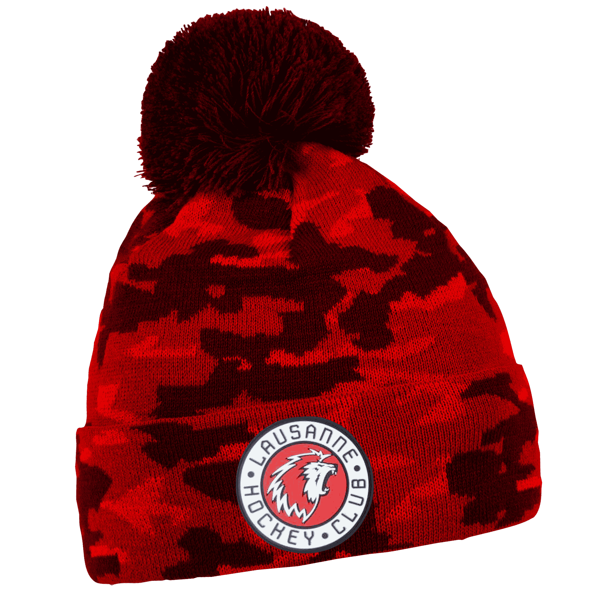 Camo Pipo omalla logolla (coFEE 3075) - Punainen logo tehty kumimerkillä